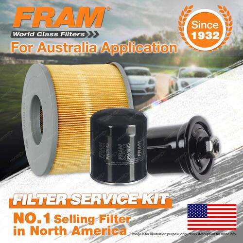 Fram Oil Air Fuel Filter Service Kit for Toyota Hilux RZN147 RZN154 174 169 149