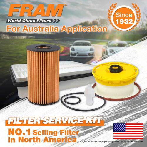 Fram Oil Air Fuel Filter Service Kit for Toyota Landcruiser VDJ79 VDJ76 78