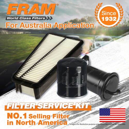 Fram Oil Air Fuel Filter Service Kit for Toyota Landcruiser Prado GRJ120R 03-09