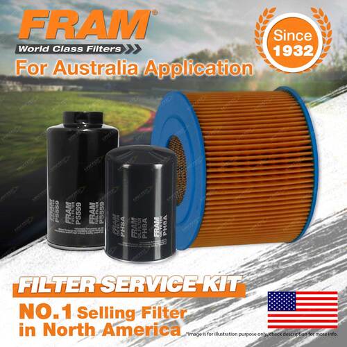 Fram Oil Air Fuel Filter Service Kit for Coaster BB40 Dyna 200 BU100R 300 BU88