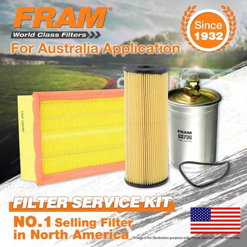 Fram Oil Air Fuel Filter Service Kit for Mercedes Benz E220C C124 E220T S124