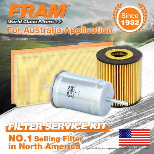 Fram Oil Air Fuel Filter Service Kit for Volvo S40 V40 1.8L 1.9L 1999-2003