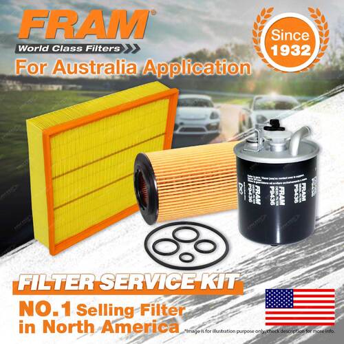 Fram Oil Air Fuel Filter Service Kit for Benz Sprinter 208 W902 308 311 W903 904