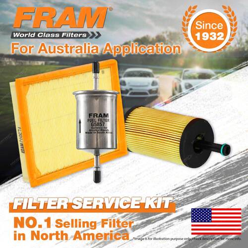 Fram Oil Air Fuel Filter Service Kit for Citroen Xsara N7 H/Back 4cyl 1.6L