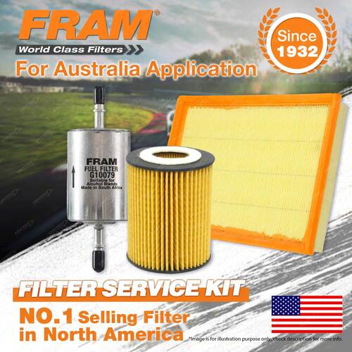 Fram Oil Air Fuel Filter Service Kit for Holden Combo Van XC Z14XEP Barina XC