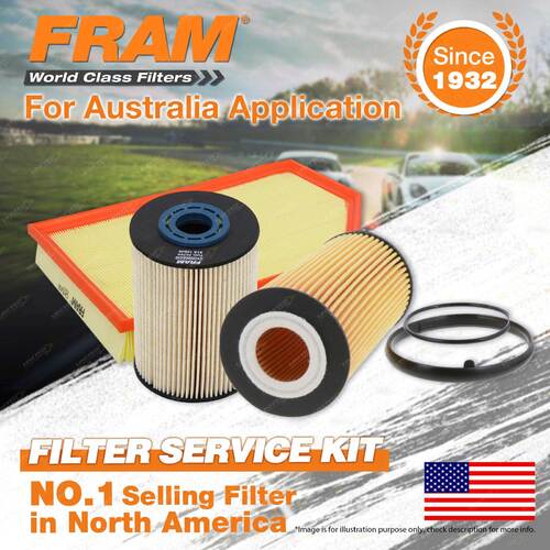 Fram Oil Air Fuel Filter Service Kit for Volvo S60 V60 Xc60 D3 D4 XC70