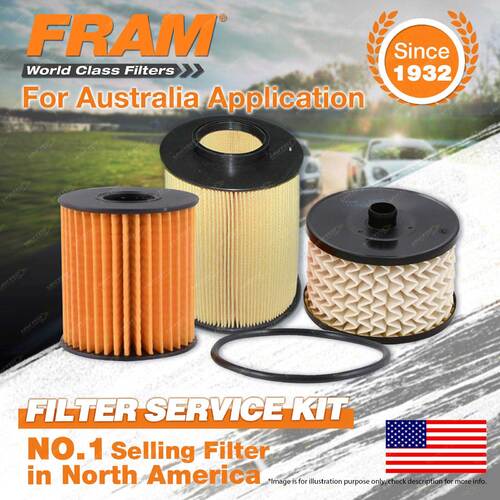 Fram Oil Air Fuel Filter Service Kit for Ford Focus LT LV 2007-2011