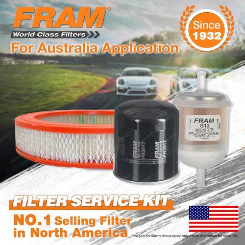 Fram Oil Air Fuel Filter Service Kit for Mazda B1600 B1800 Superute Utility