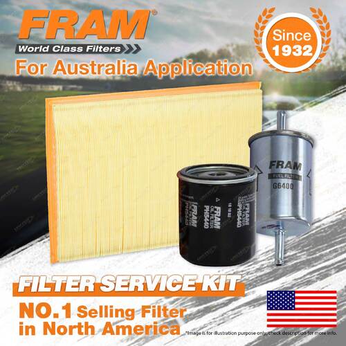 Fram Oil Air Fuel Filter Service Kit for Holden Astra TR C18SEL X20XEV C16SE