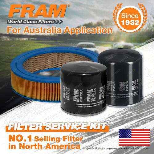 Fram Oil Air Fuel Filter Service Kit for Jeep Cj 7 8 Hawke Laredo Overlander