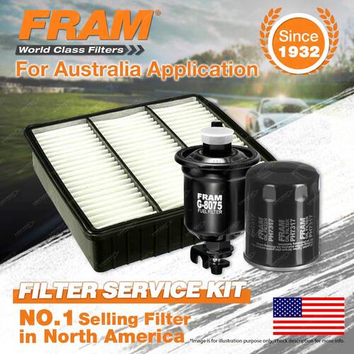 Fram Oil Air Fuel Filter Service Kit for Mitsubishi Lancer Mirage CE 4G15 4G93