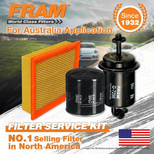 Fram Oil Air Fuel Filter Service Kit for Ford Courier PH PH II V6 4L