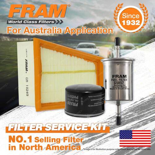 Fram Oil Air Fuel Filter Service Kit for Renault Clio X65 Kangoo X61 X76 Megane