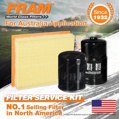 Fram Oil Air Fuel Filter Service Kit for Landrover Defender 110 130 90 Discovery