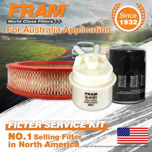 Fram Oil Air Fuel Filter Service Kit for Toyota 4 Runner YN63 Hilux YN56 LWB