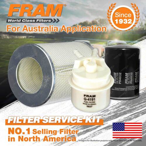 Fram Oil Air Fuel Filter Service Kit for Toyota 4 Runner Hilux YN60 55 57 65 67