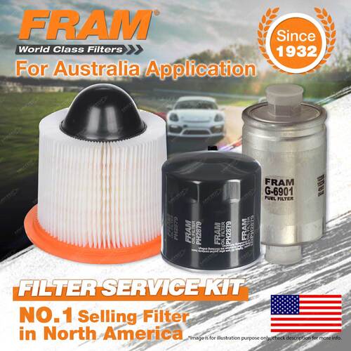 Fram Oil Air Fuel Filter Service Kit for Ford Falcon Ute AUII Te50 AU I-II