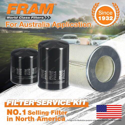 Fram Oil Air Fuel Filter Service Kit for Toyota 4 Runner LN60 Toyoace LY30 LY31