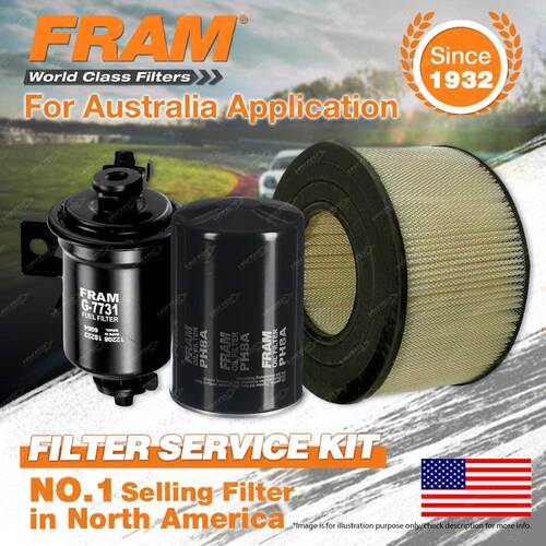 Fram Oil Air Fuel Filter Service Kit for Toyota Landcruiser FZJ70 FZJ75 80 LWB