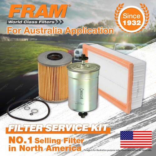 Fram Oil Air Fuel Filter Service Kit for BMW 525I E34 09/1988-10/1990