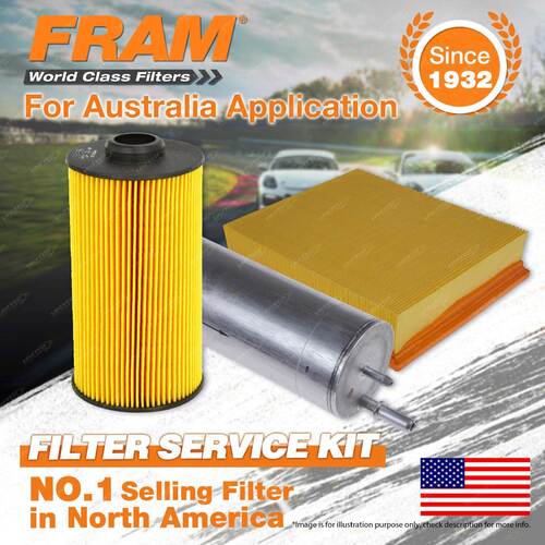 Fram Oil Air Fuel Filter Service Kit for BMW X5 E53 02/2001-10/2003