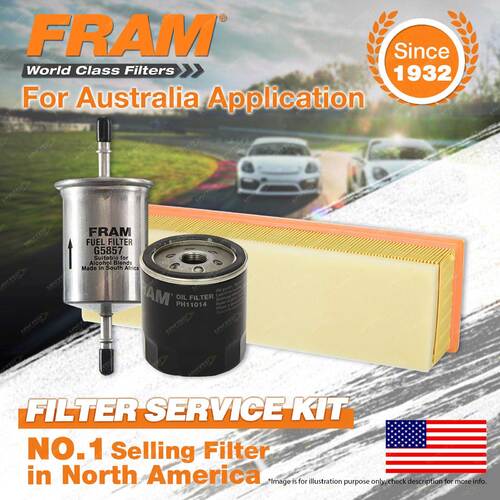 Fram Oil Air Fuel Filter Service Kit for Citroen Berlingo Van M49 08/1999-2003