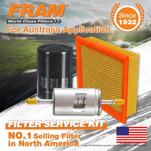 Fram Oil Air Fuel Filter Service Kit for Ford Explorer US 01/2000-10/2001