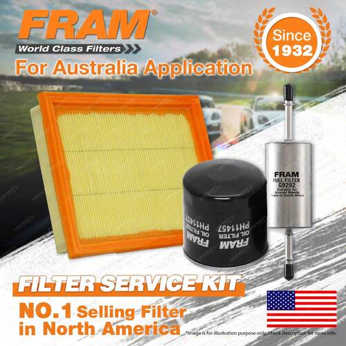 Fram Oil Air Fuel Filter Service Kit for Ford Fiesta WQ 02/2006-12/2008