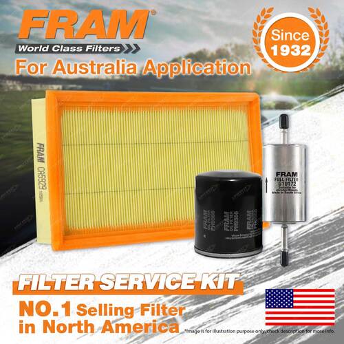 Fram Oil Air Fuel Filter Service Kit for Ford Focus LR ED-Zetec 09/2002-04/2005