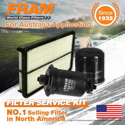 Fram Oil Air Fuel Filter Service Kit for Holden Apollo JP 5S-FE 09/1995-1997