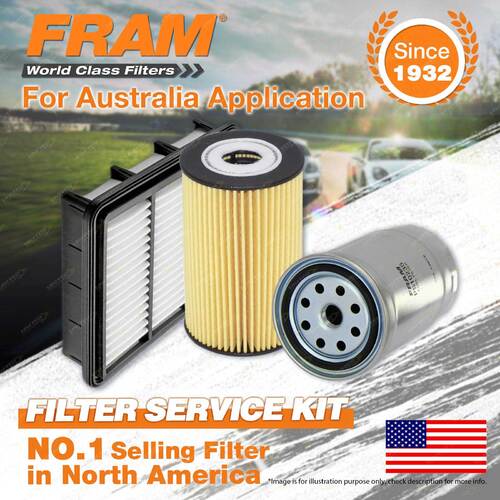 Fram Oil Air Fuel Filter Service Kit for Hyundai I30 FD 02/2008-04/2012