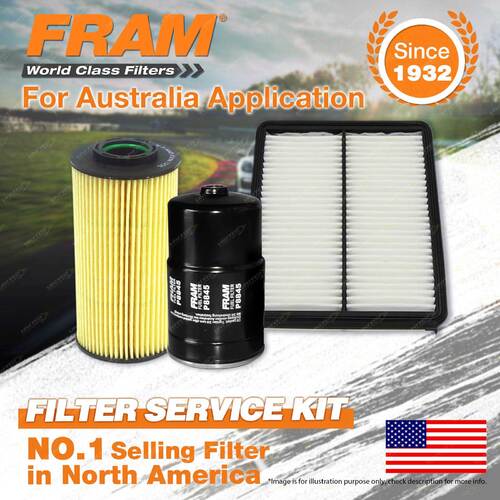 Fram Oil Air Fuel Filter Service Kit for Kia Sorento XM 10/2009-2012