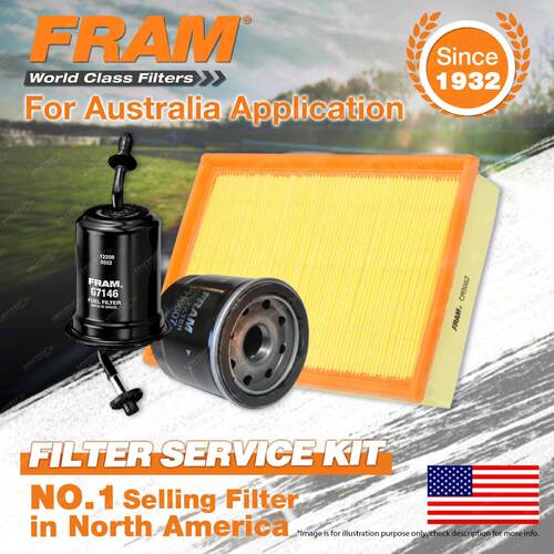 Fram Oil Air Fuel Filter Service Kit for Mazda E1800 FWD 02/2003-2006