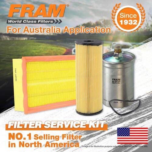 Fram Oil Air Fuel Filter Service Kit for Mercedes Benz 220E W124 02/1993-1995