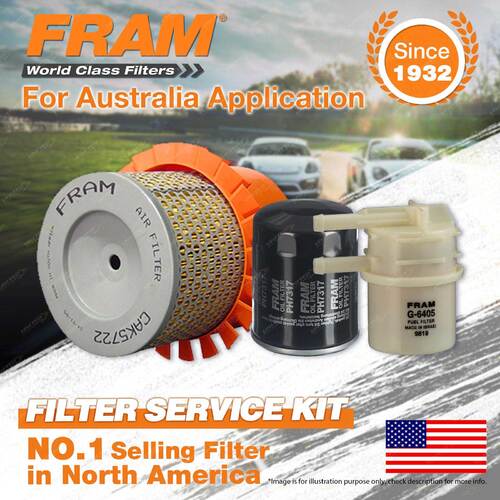 Fram Oil Air Fuel Filter Service Kit for Mitsubishi Starwagon SJ Satelli 97-2001