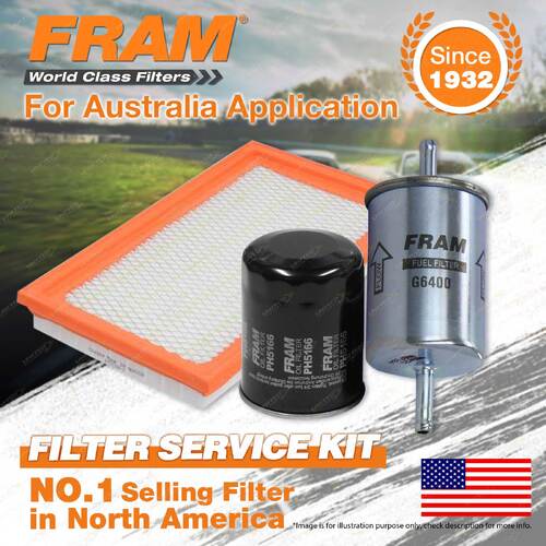 Fram Oil Air Fuel Filter Service Kit for Nissan Navara D22 II-IV 06/2000-2005