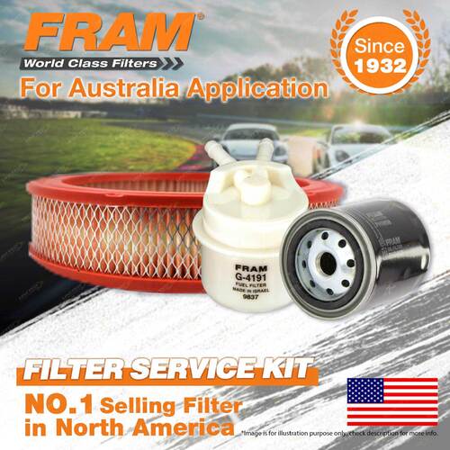 Fram Oil Air Fuel Filter Service Kit for Toyota Celica SA63 10/1983-1984