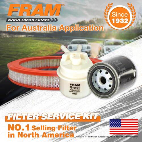 Fram Oil Air Fuel Filter Service Kit for Toyota Corolla AE71 10/1983-1985