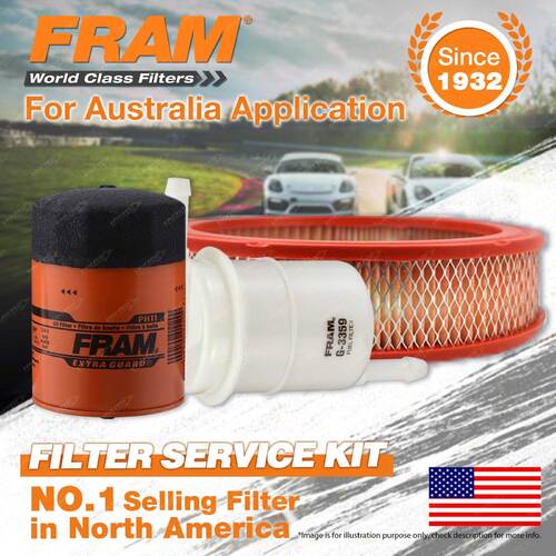 Fram Oil Air Fuel Filter Service Kit for Toyota Corona XT130 10/1979-06/1980