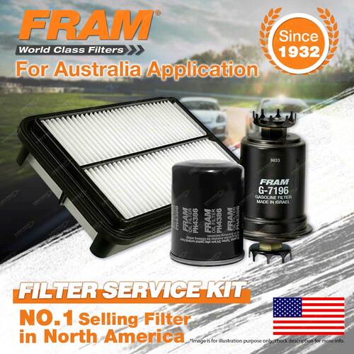 Fram Oil Air Fuel Filter Service Kit for Toyota Spacia YR22 10/1993-01/1998