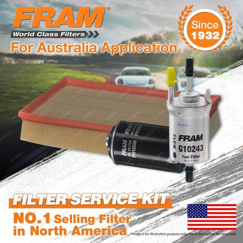 Fram Oil Air Fuel Filter Service Kit for Volkswagen Multivan T5 350TSI 11-2014