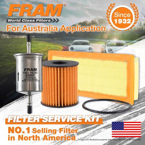 Fram Oil Air Fuel Filter Service Kit for Peugeot 208 A9 GTI 4cyl 1.6L Petrol