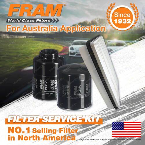 Fram 4WD Filter Service Kit For Toyota Prado KDJ120R 3.0 V4 06-09