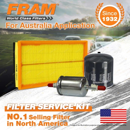 Fram Oil Air Fuel Filter Service Kit for Jeep Cherokee XJ 04/1994-08/2001