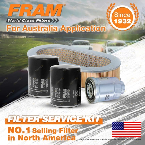 Fram Oil Air Fuel Filter Service Kit for Ford Maverick DA 6cyl 4.2L Diesel