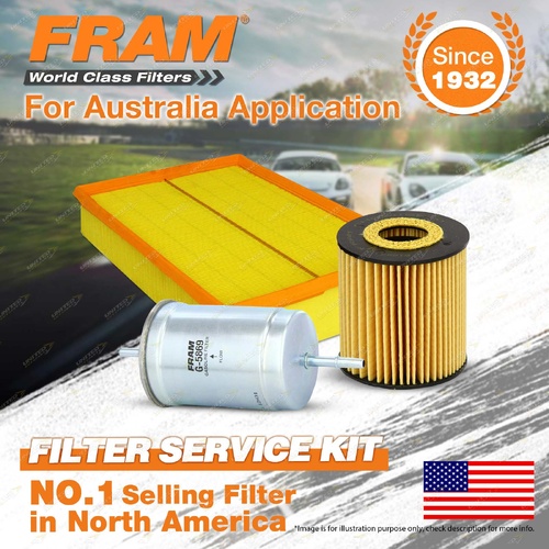 Fram Oil Air Fuel Filter Service Kit for Volvo S60 RS53 T5 RS58 AWD