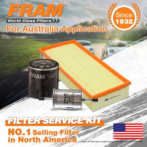 Fram Oil Air Fuel Filter Service Kit for Citroen C5 2.0i 4cyl 2L Petrol