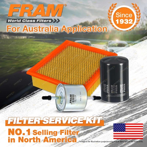 Fram Oil Air Fuel Filter Service Kit for Ford Explorer UN OHV UP UQ