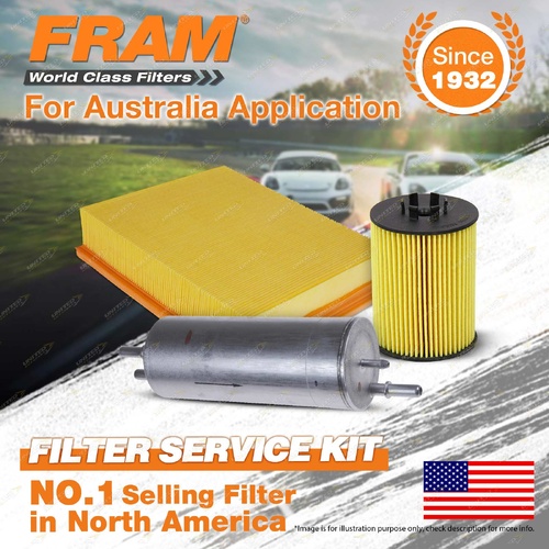 Fram Oil Air Fuel Filter Service Kit for BMW X5 E53 11/2003-02/2007