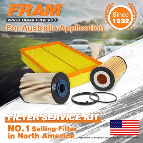 Fram Oil Air Fuel Filter Service Kit for Volvo V40 V40 B4204S 08/2000-05/2004